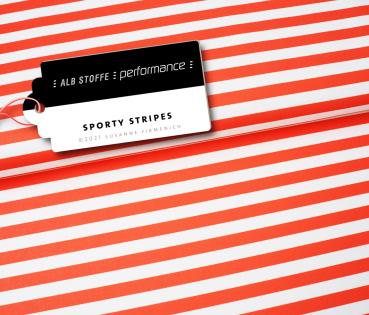 Active Wear Performance Sporty Stripes luce rosso-weiß Hamburger Liebe